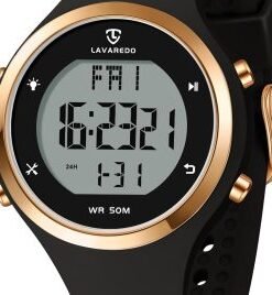 Digital Watch Womens Outdoor Sport with Alarm/Calendar/Stopwatch/Chronograph/Back Light, Gifts for Women