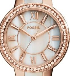 Watch with Crystal Accents and Adjustable Stainless Steel Bracelet Band