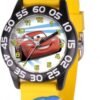 Disney Cars Kids’ Plastic Time Teacher Analog Quartz 3D Strap Watch